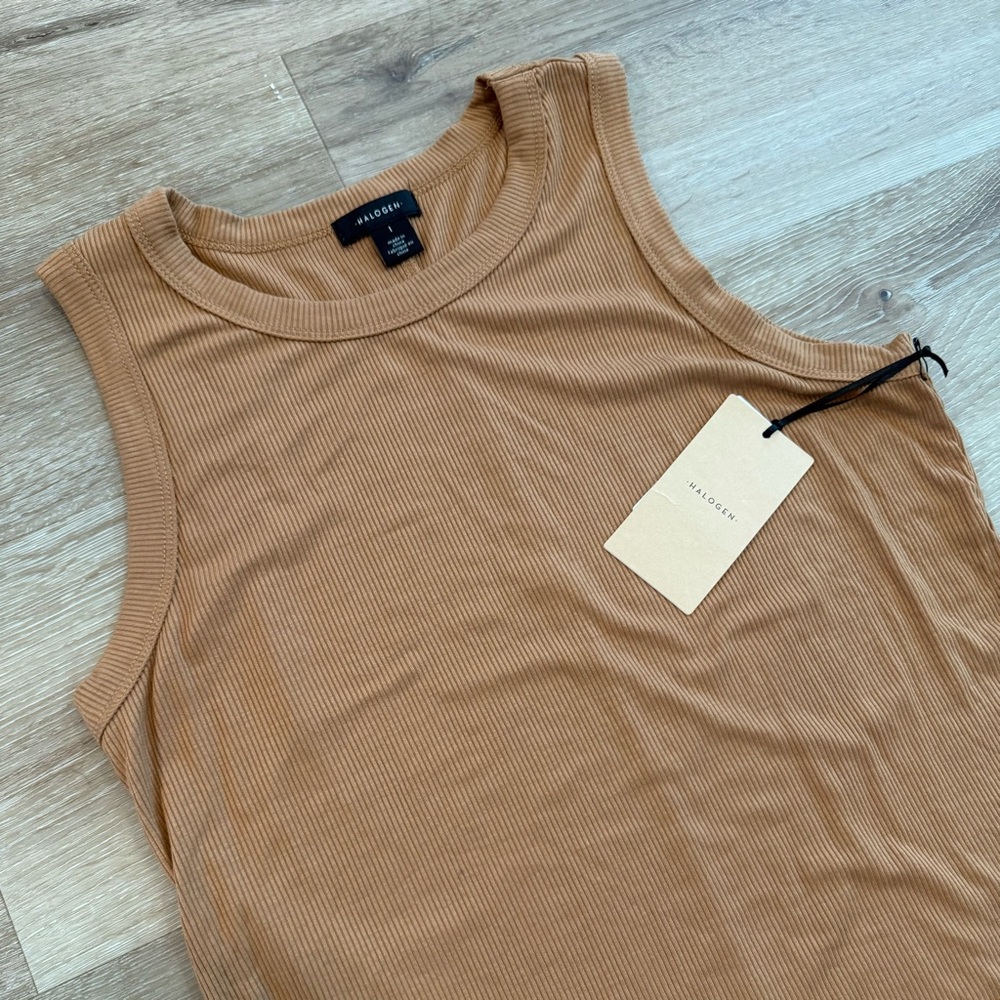 Halogen Ribbed Tank Top - Picture 6 of 6